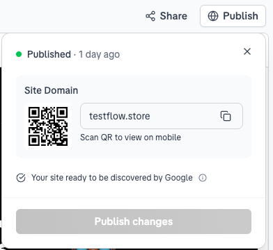 Domain setting up status
